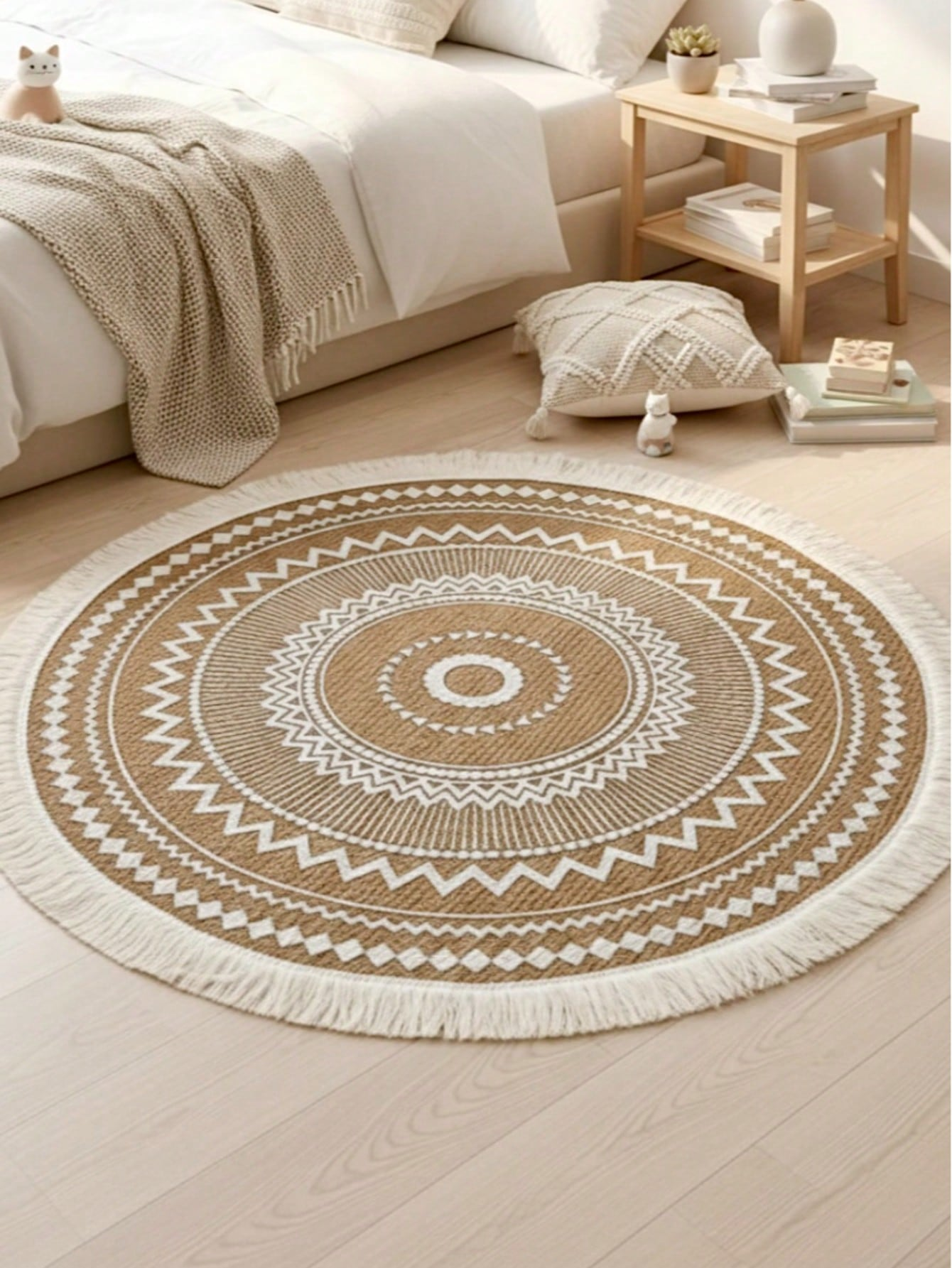 Tassel-woven carpet