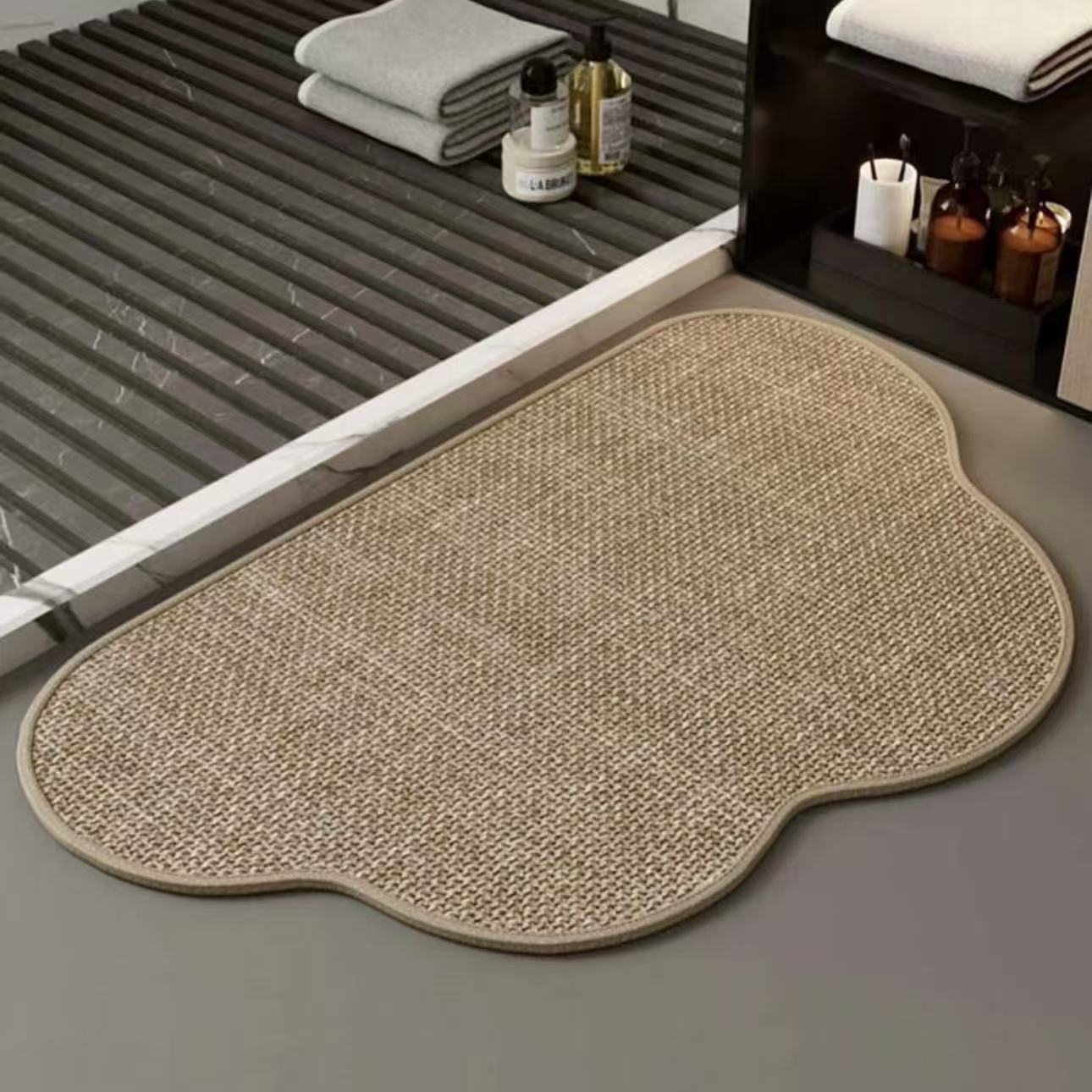 Linen diatomite floor mat