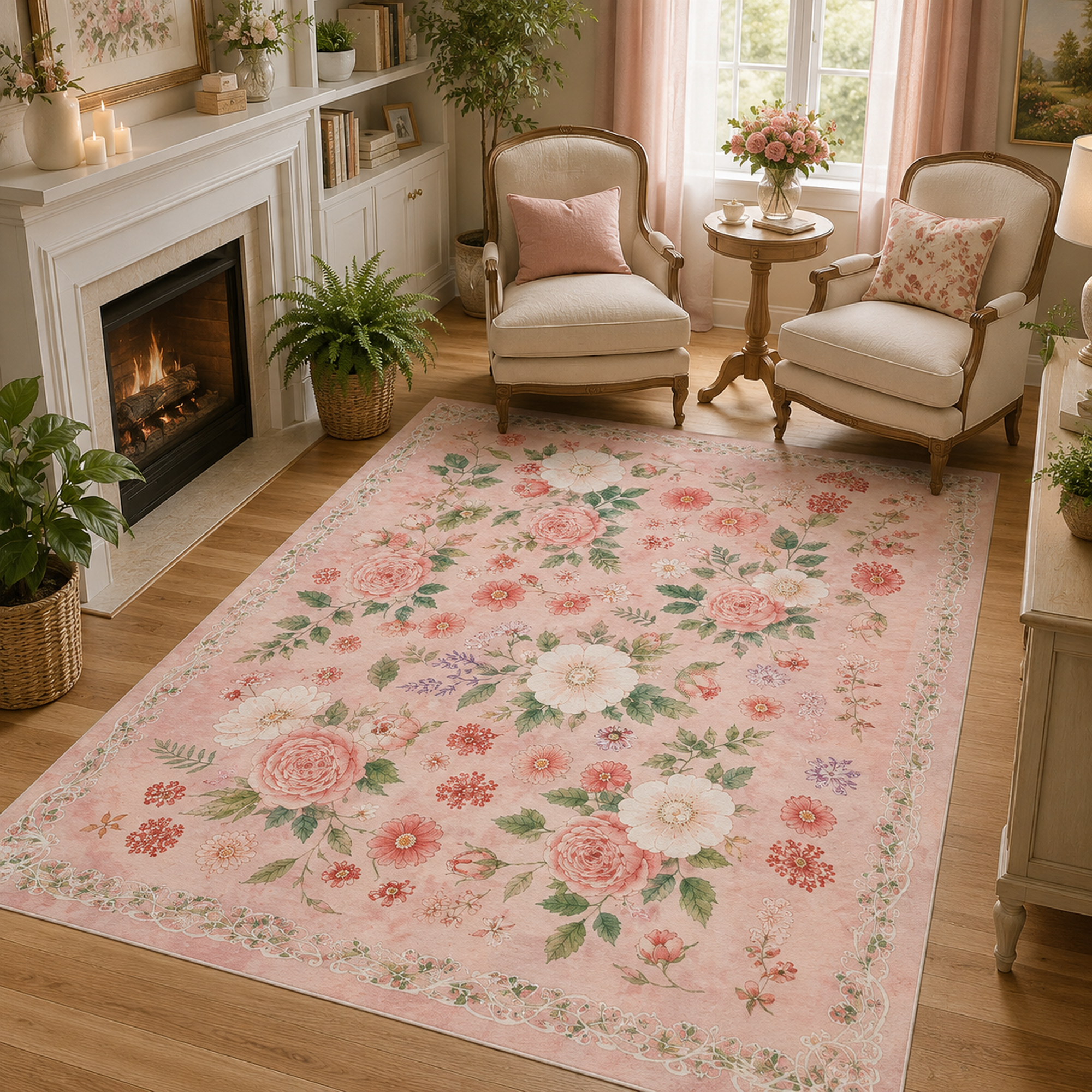 Flannel floor mat